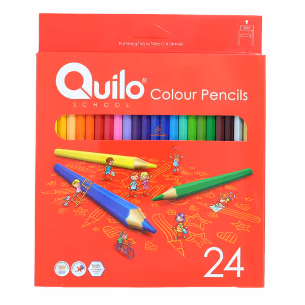 مداد رنگی 24 رنگ کویلو Quilo جعبه مقوایی