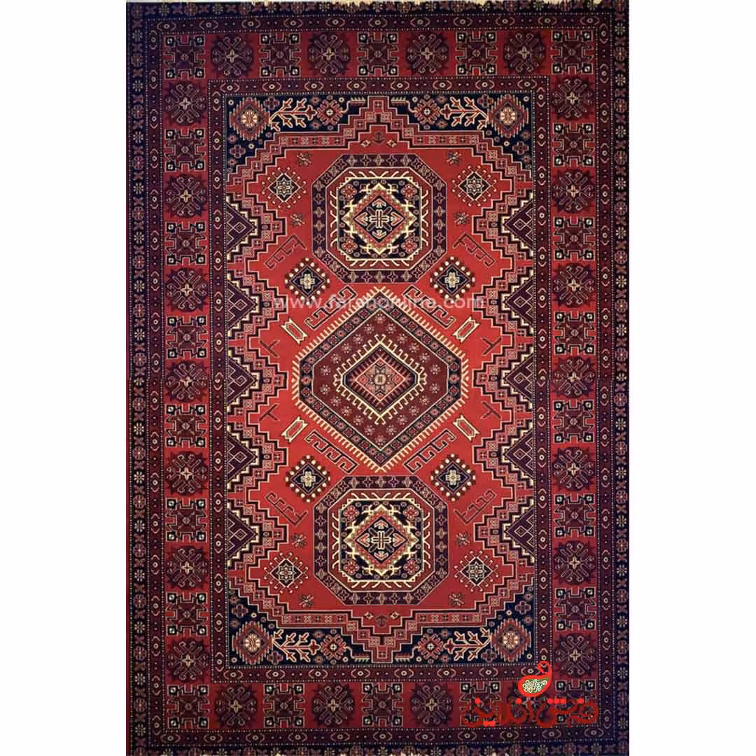 فرش ماشینی شاهکار صفویه 5800 قرمز