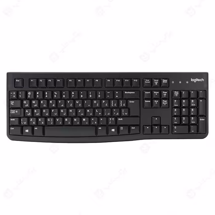 کیبورد باسیم لاجیتک K120 با حروف فارسی
