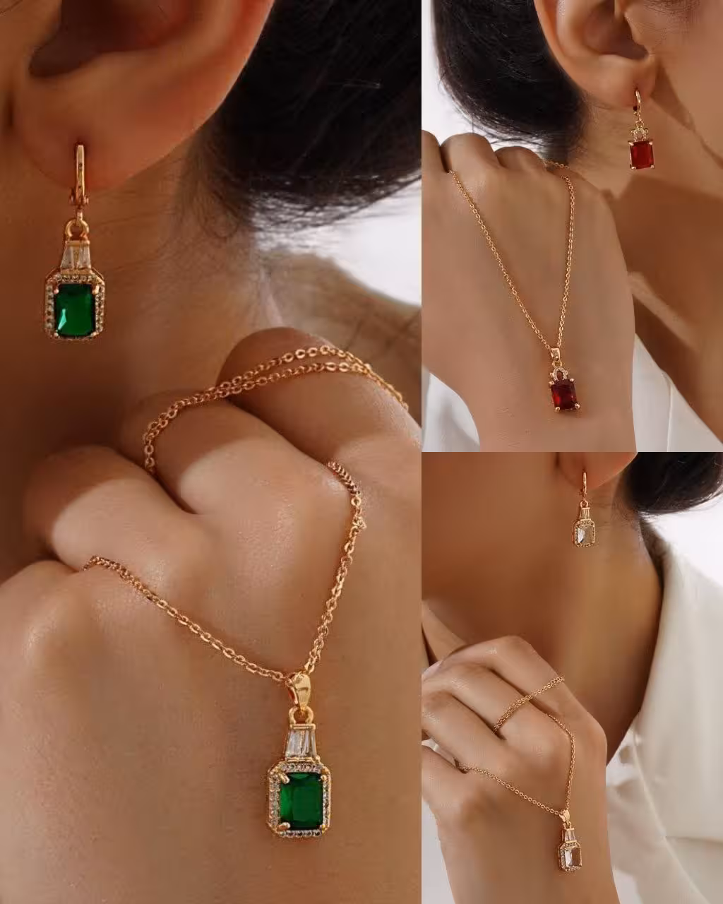 نیمست زنانه نگینی طرح جواهر برند ysx