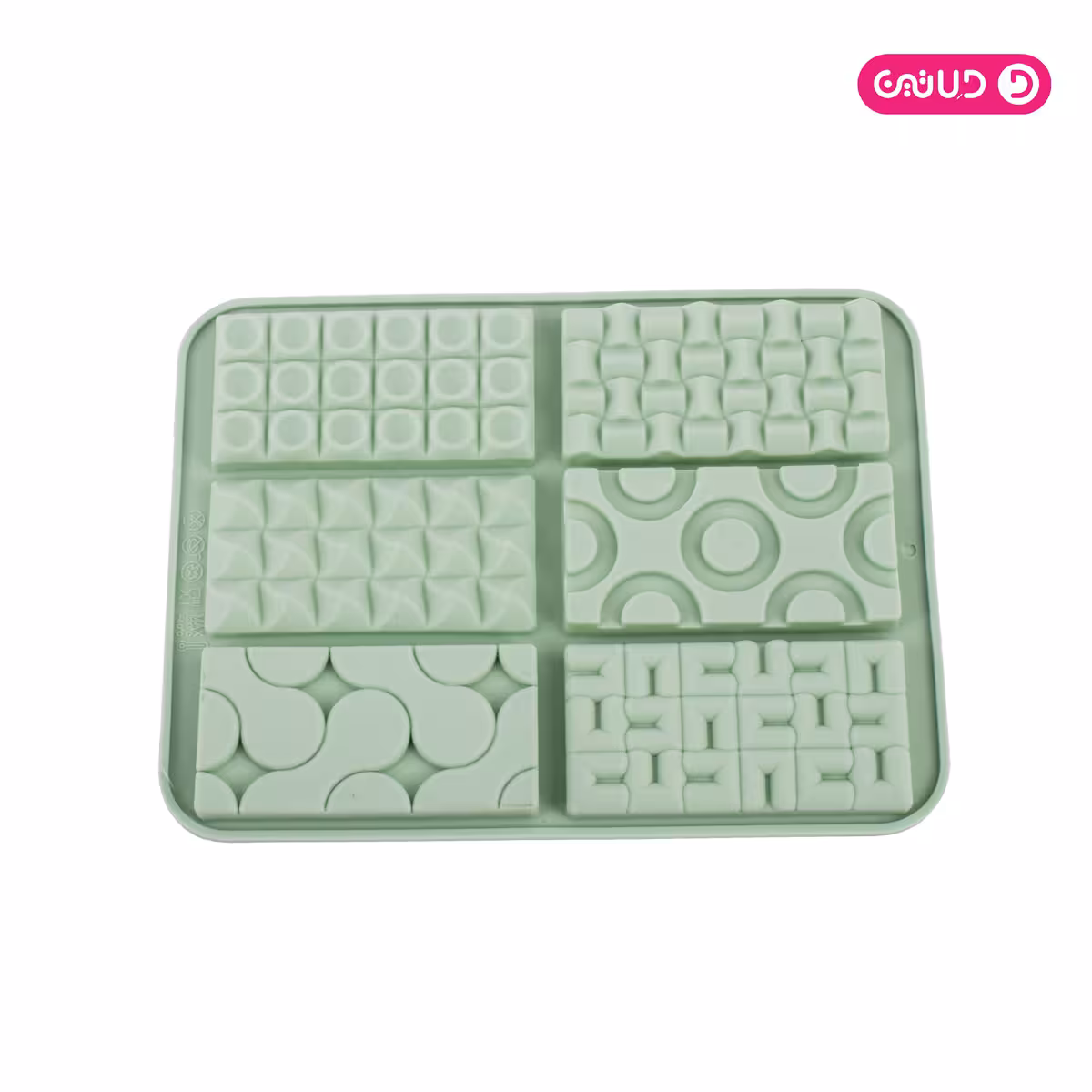 قالب سیلیکون ممتاز شکلات میکس طرحدار6 خانه