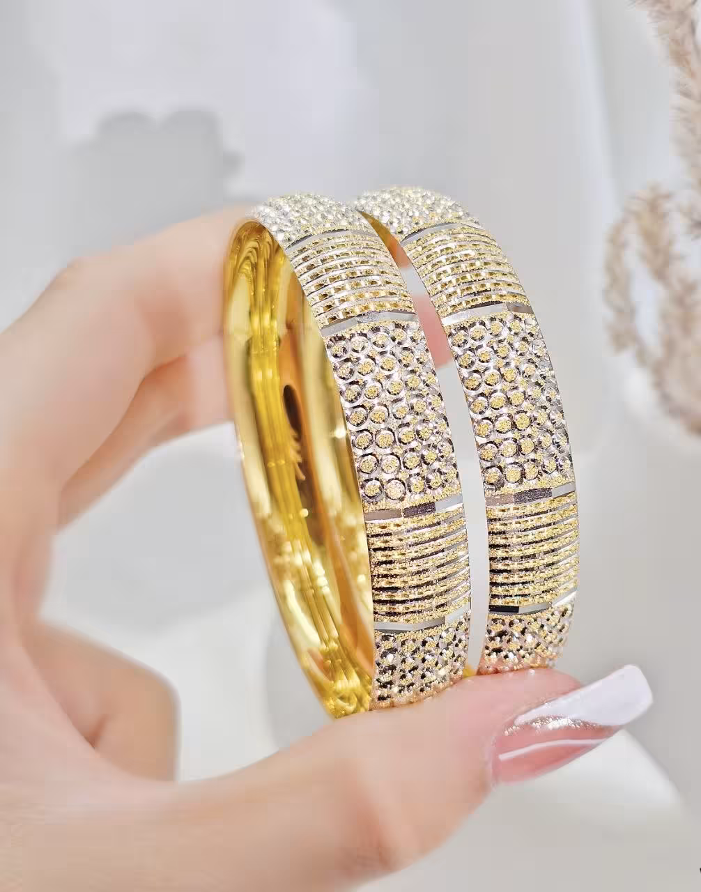 النگو نقره کپی طلا کد 146