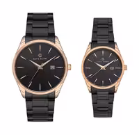 ساعت مچی دیویدگانر ست زنانه و مردانه مدل DAVID GUNER DG-8180GA-R2 DG-8180LA-R2