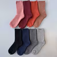 جوراب ساقدار پشمی کش باریک ساده