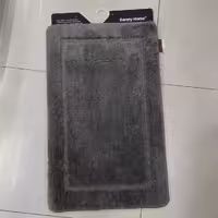 پادری دنی‌هوم Dannyhome مدل مستطیل 50×80 | نرم، بادوام و ضد لغزش (طوسی.قهوه ای)