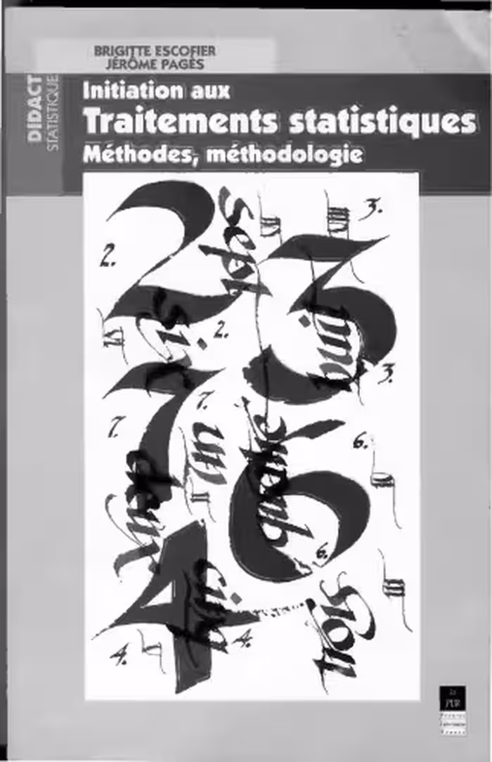 خرید و دانلود نسخه کامل کتاب Initiation aux traitements statistiques. Méthode, méthodologies