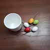 چنگال زیتون خوری مدل پایه دار بسته 6 عددی