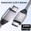 کابل USB-C یو اِل‌ تی یونیت مدل 240W 40 طول 1 متر