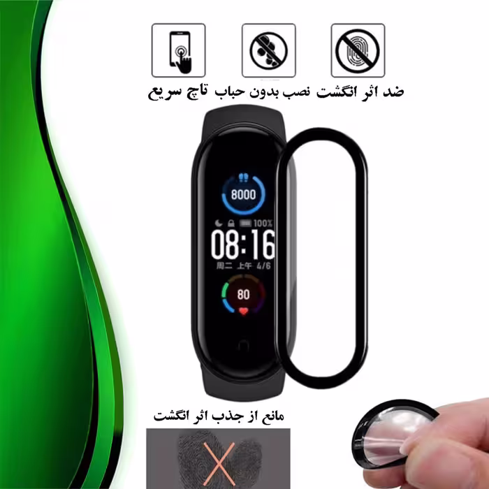 محافظ صفحه نمایش نانو تراستکتور مدل PMTA مناسب برای ساعت هوشمند شیائومی Mi Band 6