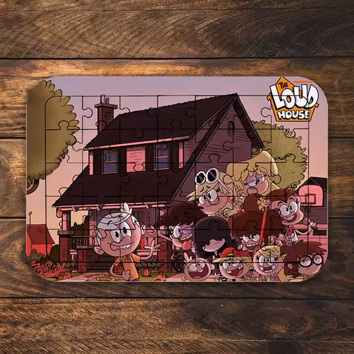 	 پازل 35 تکه طرح انیمیشن خانه پر سر و صدا کد NI2300