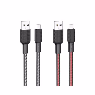 کابل تبدیل USB به MICROUSB  هوکو مدل X69 ANTI-WINDING طول 1 متر