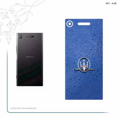 برچسب پوششی ماهوت مدل Maserati مناسب برای گوشی موبایل سونی Xperia XZ1