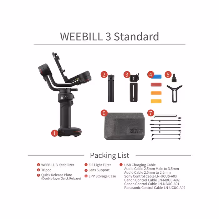 گیمبال ژیون مدل Tech WEEBILL-3