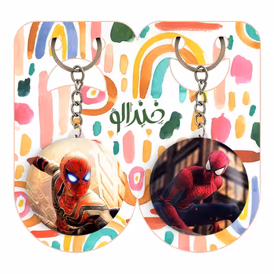 جاکلیدی خندالو مدل مرد عنکبوتی کد 1316413161 مجموعه 2 عددی