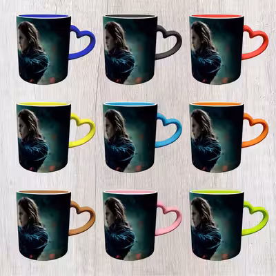 ماگ مدل دسته قلبی طرح هری پاتر کد 5