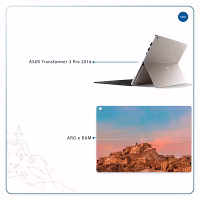 برچسب پوششی ماهوت مدل ARG-e-BAM مناسب برای تبلت ایسوس Transformer 3 Pro 2016