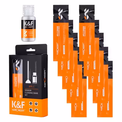 کیت تمیز کننده سنسور دوربین کی اند اف مدل SKU1616 حجم 20 میلی لیتر بسته 10عددی