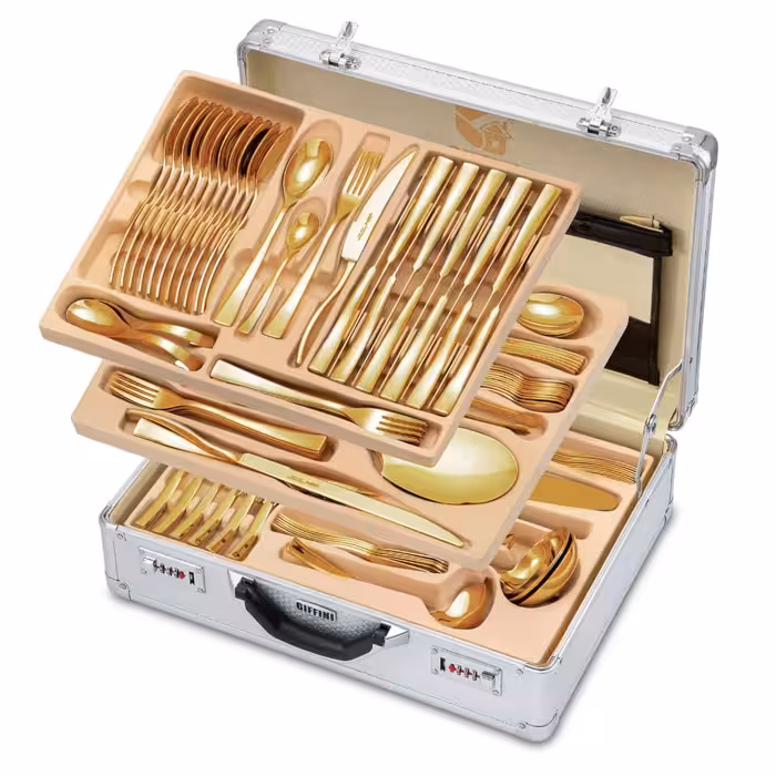 سرویس قاشق و چنگال 141 پارچه جی فی نی مدل 185G