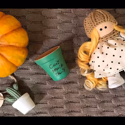 گلدان سفالی پاستل گالری مدل twe cant کد 2