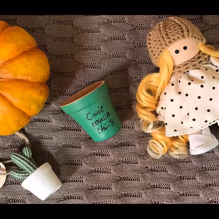 گلدان سفالی پاستل گالری مدل twe cant کد 2