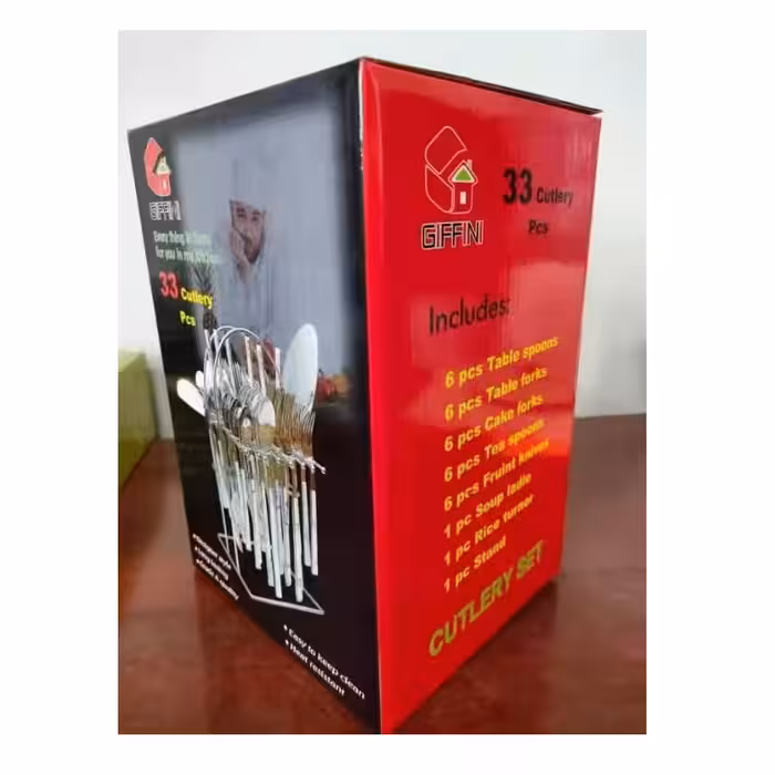 سرویس قاشق و چنگال 33 پارچه جی فی نی مدل BS-M