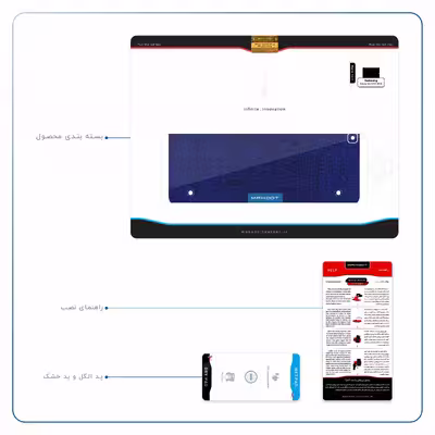 برچسب پوششی ماهوت مدل Blue-Holographic مناسب برای تبلت سامسونگ Galaxy Tab S2 9.7 2016 T819N
