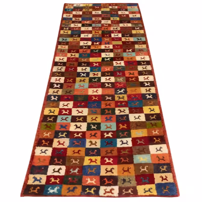 گبه دستباف کناره طول دو متر سی پرشیا کد 706100