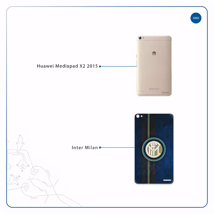 برچسب پوششی ماهوت مدل Inter-Milan مناسب برای تبلت هوآوی Mediapad X2 2015