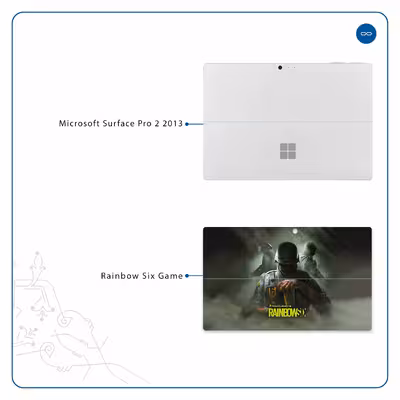 برچسب پوششی ماهوت مدل Rainbow-Six-Game مناسب برای تبلت مایکروسافت Surface Pro 2 2013