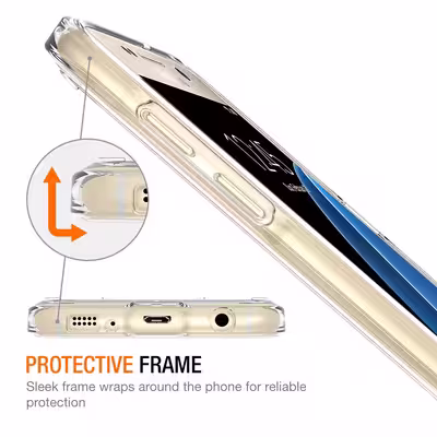 کاور مدل Clear TPU مناسب برای گوشی موبایل سامسونگ Galaxy S7 