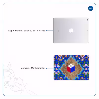 برچسب پوششی ماهوت مدل Maryams Mathematics مناسب برای تبلت اپل iPad 9.7 (GEN 5) 2017 A1823