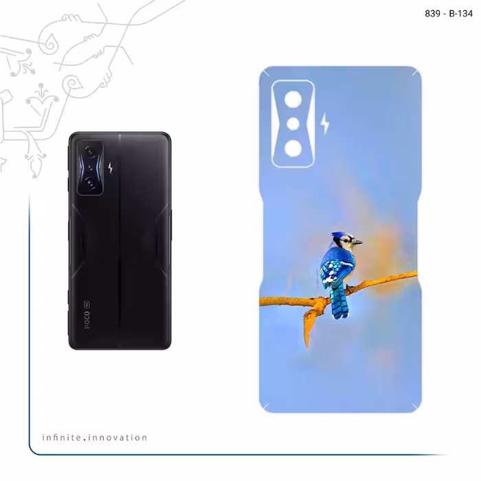 برچسب پوششی ماهوت مدل Cyanocitta cristata مناسب برای گوشی موبایل شیائومی Redmi K50 Gaming