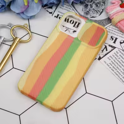 کاور مدل کبریتی طرح آبرنگی کد 411 مناسب برای گوشی موبایل اپل iPhone 11