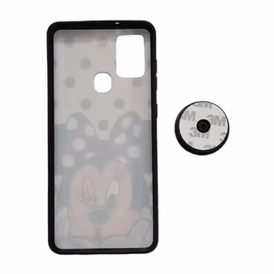 کاور طرح میکی موس کد 239 مناسب برای گوشی موبایل سامسونگ Galaxy A21S به همراه پاپ سوکت