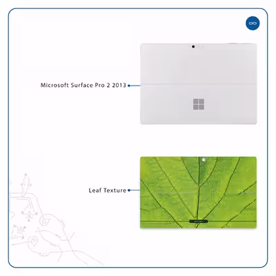 برچسب پوششی ماهوت مدل Leaf-Texture مناسب برای تبلت مایکروسافت Surface Pro 2 2013