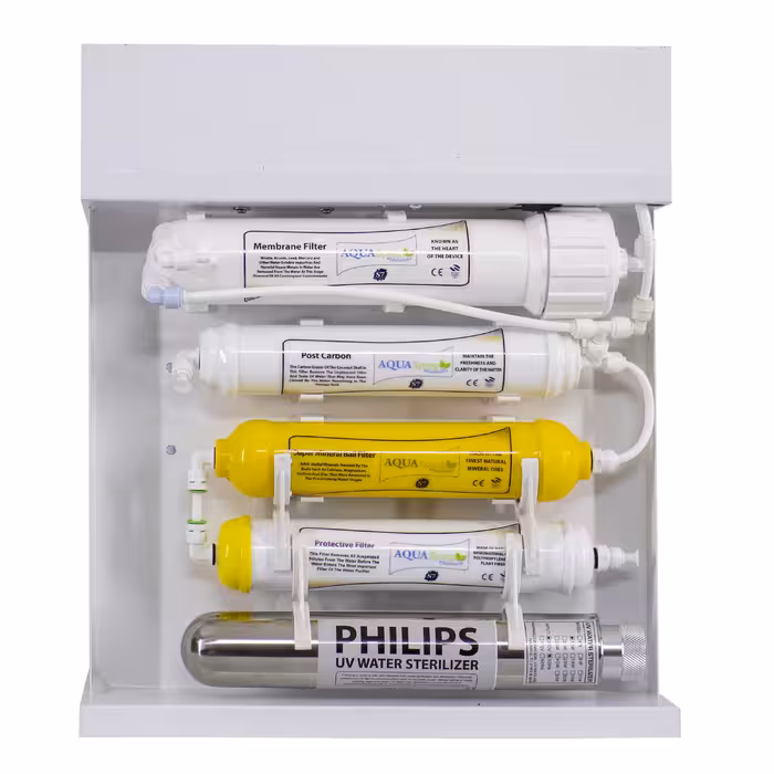 دستگاه تصفیه کننده آب آکوآ اسپرینگ مدل RO-S7-WZ 7019 به همراه کیت نشتی