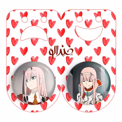 پیکسل خندالو مدل زیروتو انیمه دارلینگ در فرنکس کد 1200812010 مجموعه 2 عددی