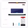 برچسب پوششی ماهوت مدل Blue-Holographic مناسب برای تبلت سامسونگ Galaxy Tab S2 9.7 2015 T815