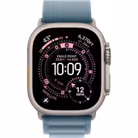 اپل واچ مدل Ultra 3 Natural Titanium Case Alpine Light Blue Band
