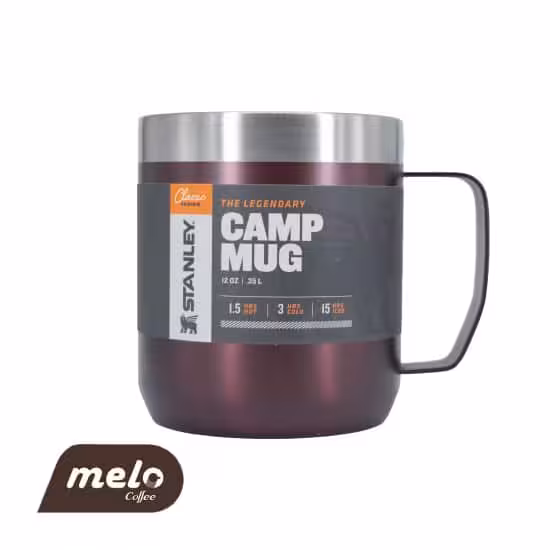 لیوان استنلی کمپ ماگ 350 میلی (زرشکی)