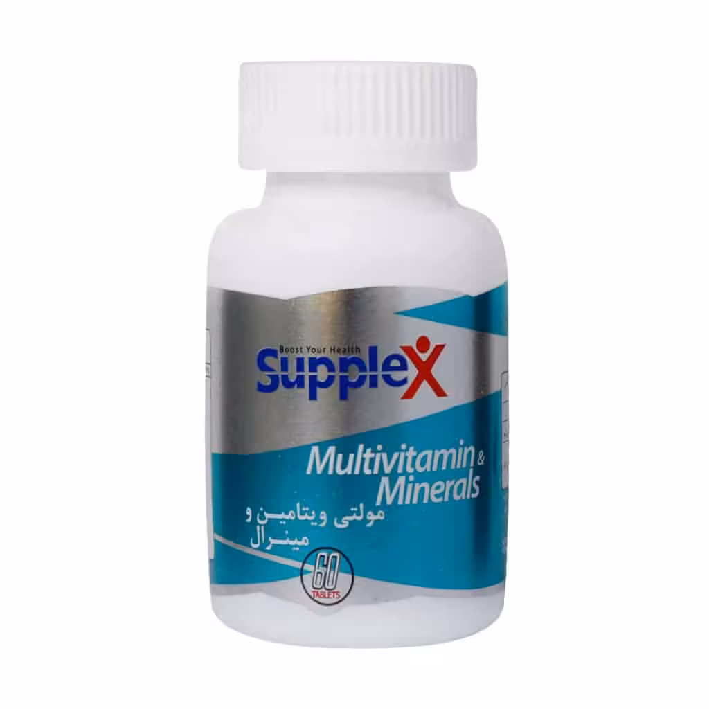 قرص مولتی ویتامین مینرال ساپلکس 60 عدد | Supplex Multivitamin and Mineral