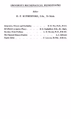 خرید و دانلود نسخه کامل کتاب The classical moment problem and some related questions in analysis