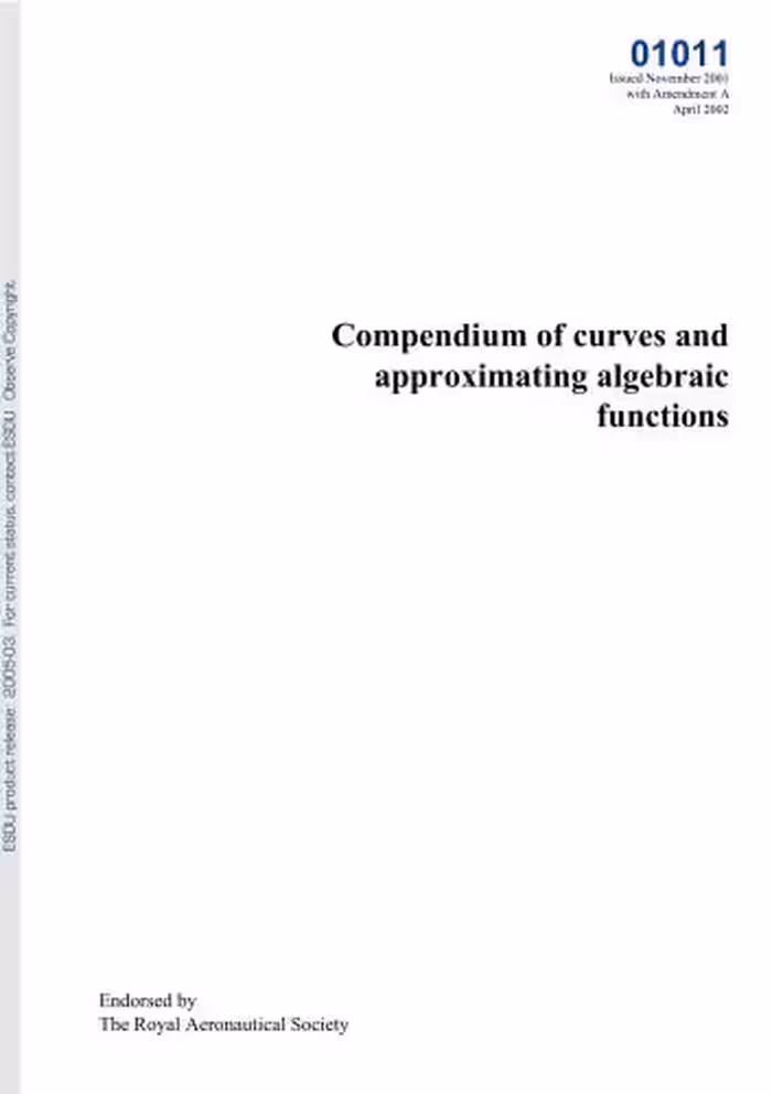 خرید و دانلود نسخه کامل کتاب Compendium of curves and approximating algebraic functions - ESDU