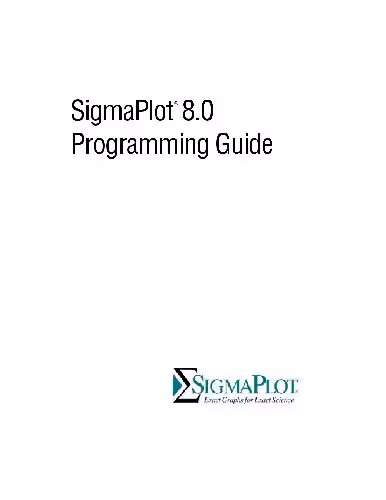 خرید و دانلود نسخه کامل کتاب Sigmaplot 2000: Programming Guide