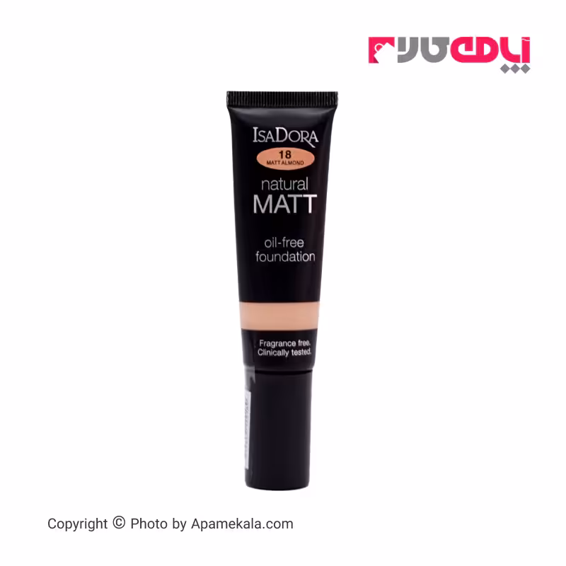کرم پودر ایزادورا isadora مدل natural matt oil free شماره 18