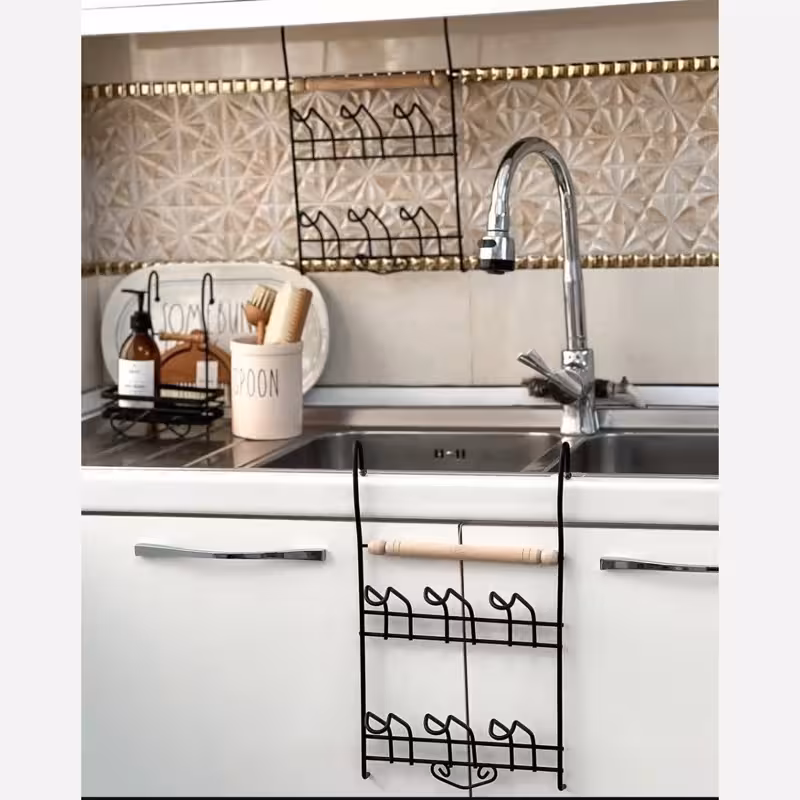 استندآویز فنجان روکابینتی استند فنجان آویز لیوان آویز استکان آویز فلزی لیوان استند فنجان