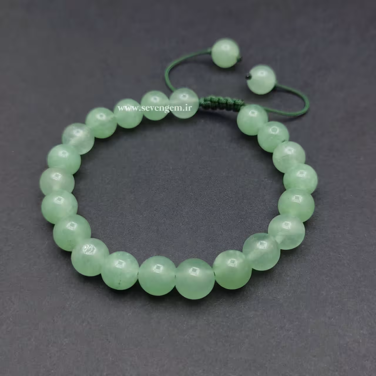 دستبند اونتورین سبز (کدA644)