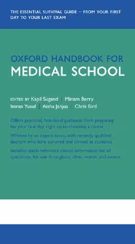 خرید و دانلود نسخه کامل کتاب Oxford Handbook for Medical School