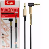 کابل AUX کینگ پلاس مدل HK-07 به طول 1 متر
