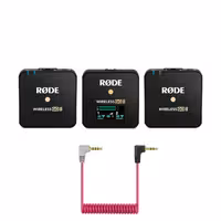 ست میکروفن بی سیم رود مدل Rode Wireless Go II همراه با کابل اتصال موبایل 35mm Rode SC7